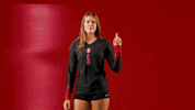 Volleyball Block GIF by Stanford Athletics