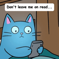 Blue Cat Nopecat GIF