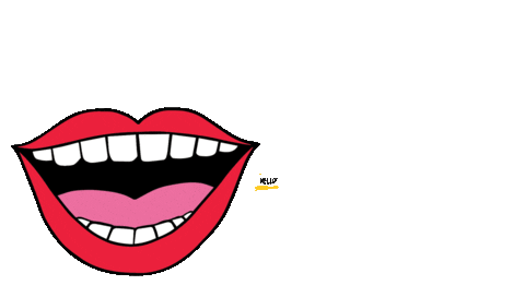 Lips Hello Sticker by Georgia Perry