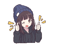 Menhera Thumbs Up Sticker