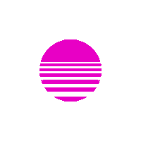 Designdrip retro tiktok sunset vaporwave Sticker