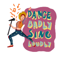 Dance Sing Sticker