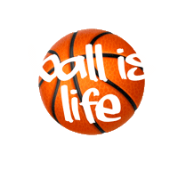 Bball Ball Is Life Sticker by Dr. Dish Basketball