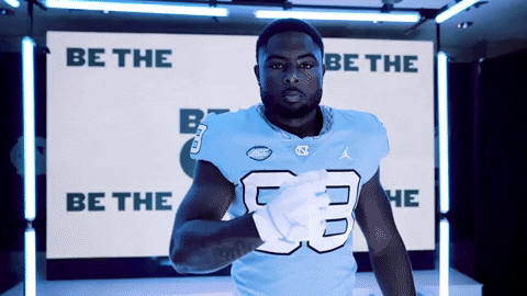 North Carolina Football GIF by UNC Tar Heels