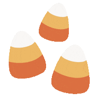 Candy Corn Halloween Sticker