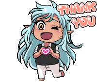 Heart Thank You Sticker by Jin