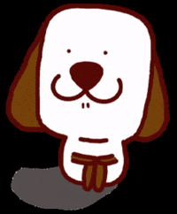 tinkygram dog why alone bean GIF