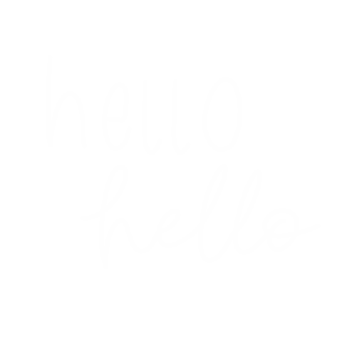 Typography Hello Sticker