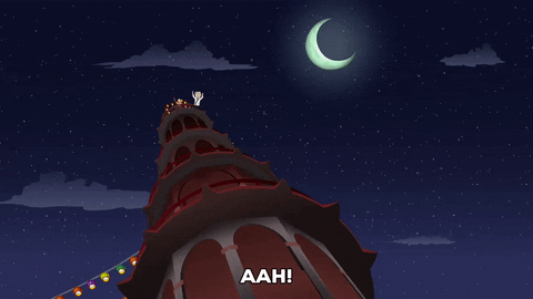 moon falling GIF by South Park 