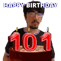 101 Years Old Sticker