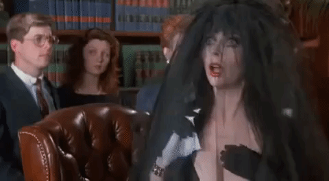 Elvira Mistress Of The Dark Halloween GIF by filmeditor 