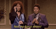 kenan thompson not my gucci shoes GIF by Saturday Night Live