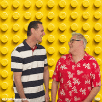 LEGOMastersAU lol laugh laughing haha GIF