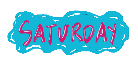 Days Of The Week Typography Sticker