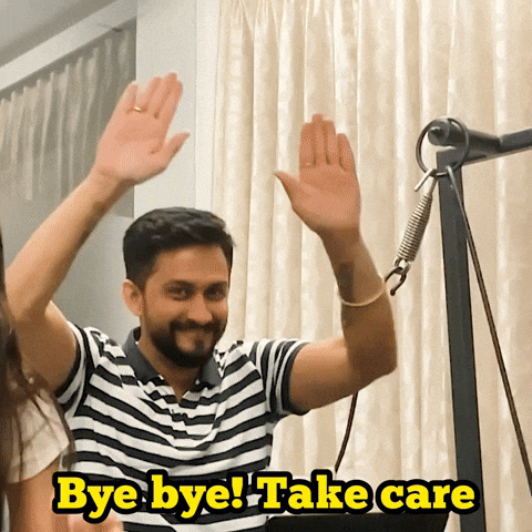 Waving Bye Bye GIF by Digital Pratik