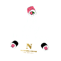 sushi roll fish Sticker by NEIGHBOURHOOD