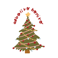 Felices Fiestas Arbol De Navidad Sticker by Una Halley