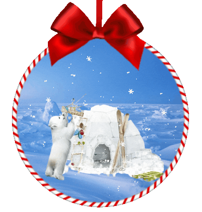 Polar Bear Snow Sticker