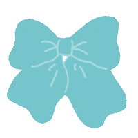 Ribbon Turquoise Sticker