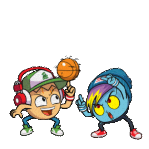 Lets Play Basketball Sticker by bad egg co