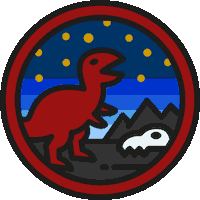 dinostudio angry dinosaur dino trex Sticker