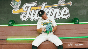 College Baseball Seth GIF by GreenWave