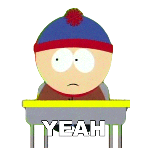 Stan Marsh Yes Sticker by South Park