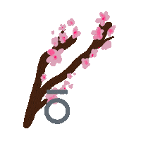 oLivSeattle seattle uw cherry blossoms university of washington Sticker