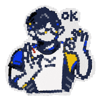Pixel Ok Sticker