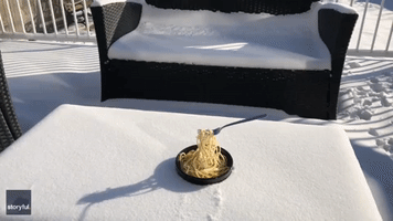 You Want Me to Heat This Up? Alberta Man’s Lunch Freezes Outdoors