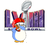 Touch Down Super Bowl Sticker by Pudgy Penguins