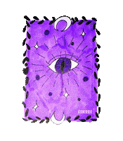 Kamiraii pink card violet tarot Sticker