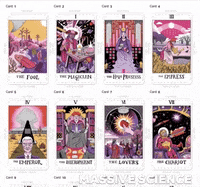 Massivesci design cards behind the scenes tarot GIF