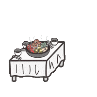 晚餐 吃飯 Sticker