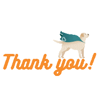Servicedog Thank You Sticker by GoodDogAutism