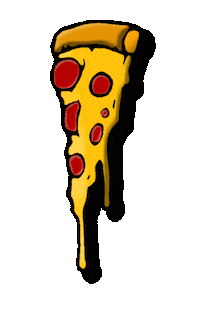 Pizza Sticker by Big Fang Collective