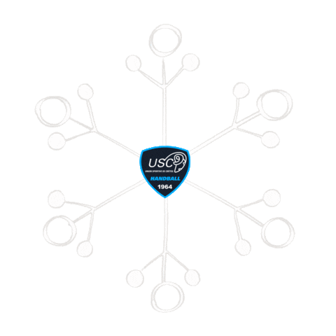 Us Creteil Christmas Sticker by US Créteil Handball