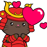 I Love You Hearts Sticker by Silly Kitties