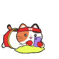 I Love You Hearts Sticker by Silly Kitties