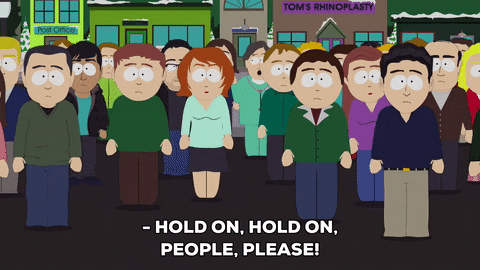 crowd informing GIF by South Park 