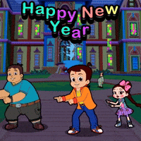 Celebration Wishes GIF by Chhota Bheem