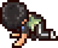 Pixel Crying Sticker