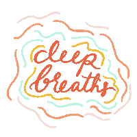 breathe laura turner Sticker by girlvanayoga