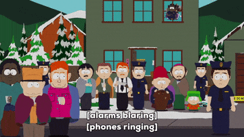 kyle broflovski crowd GIF by South Park 