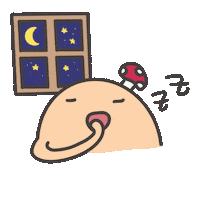 Sleepy 愛睏 Sticker