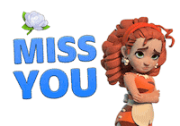 Miss You Sticker by Melsoft