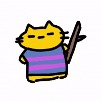 elebunn cat undertale deltarune frisk GIF