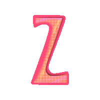 SignoritaChocolita pink typography z type design Sticker