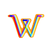 SignoritaChocolita blue typography orange purple Sticker