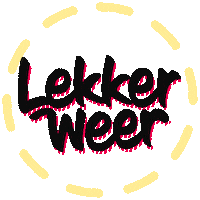 LekkerWeerBand band feest lekker weer Sticker